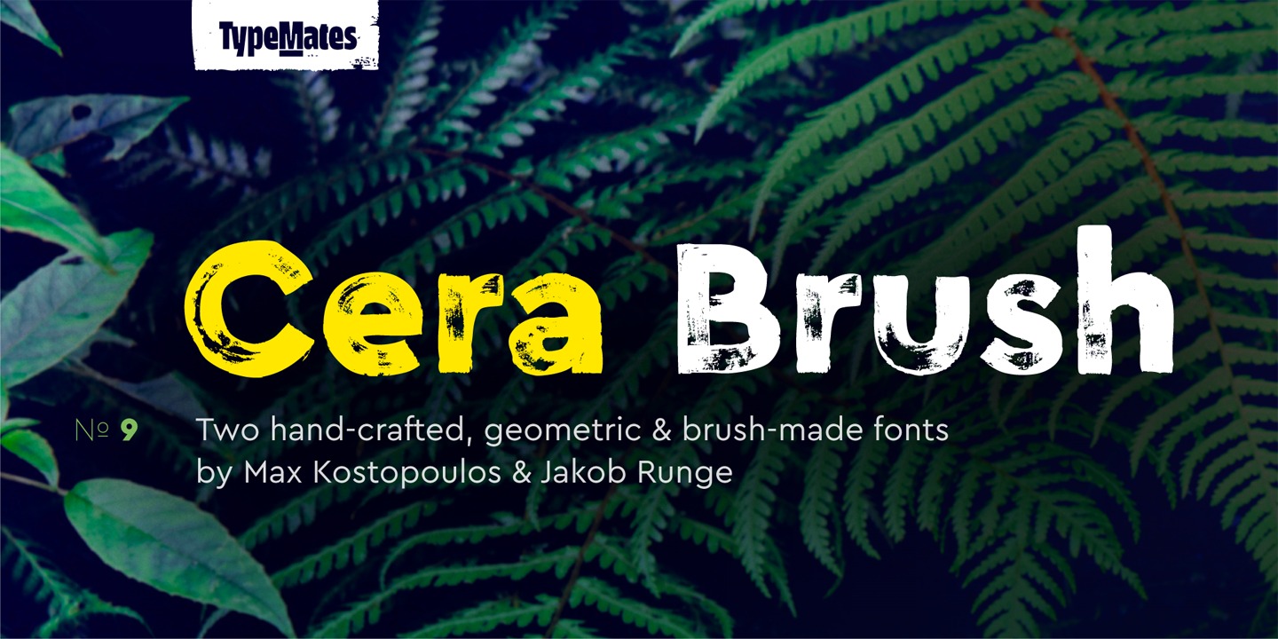 Пример шрифта Cera Brush #1
